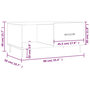 Voir la diapositive 6 : VIDAXL Table basse sonoma gris 90x50x40 cm bois d'ingenierie