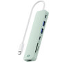 Voir la diapositive 2 : ESSENTIEL B Hub 7 en 1 USB C Vert
