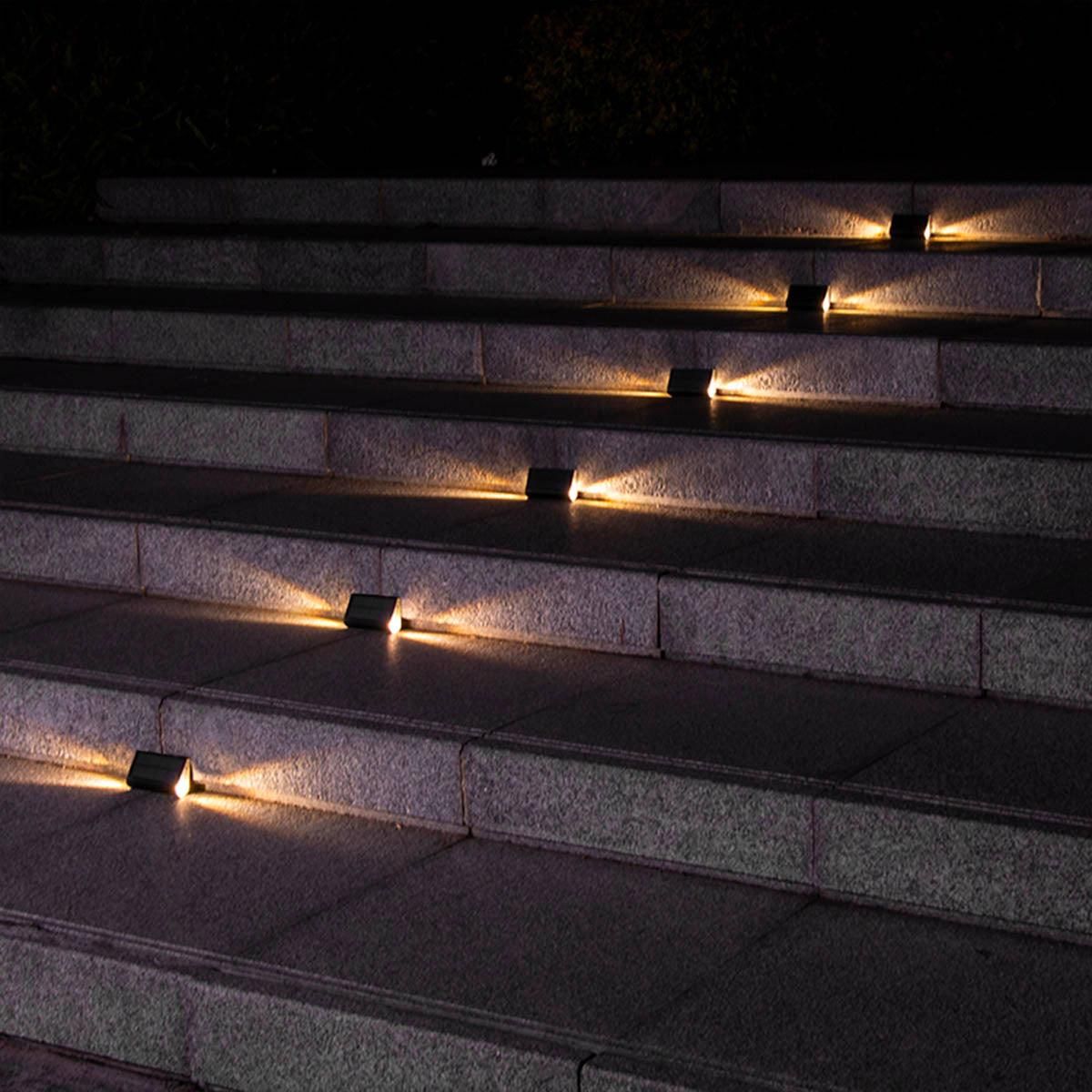 Lumisky 4 appliques murales solaires TWILY Noir Plastique H6,3cm