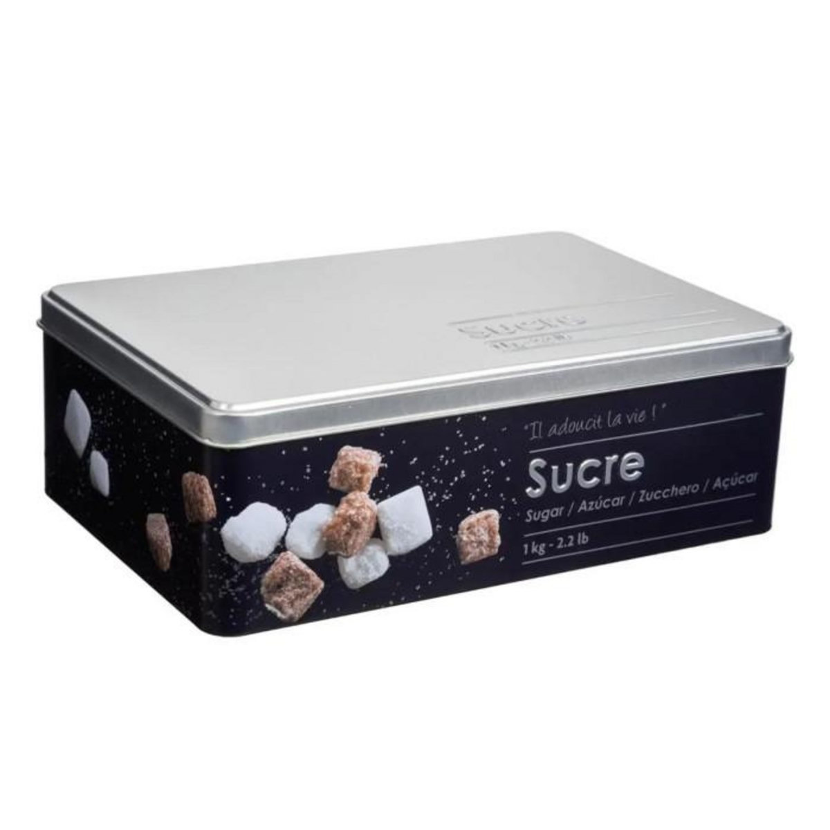 FIVE Boîte à Sucre en Morceaux  Relief II  20cm Noir