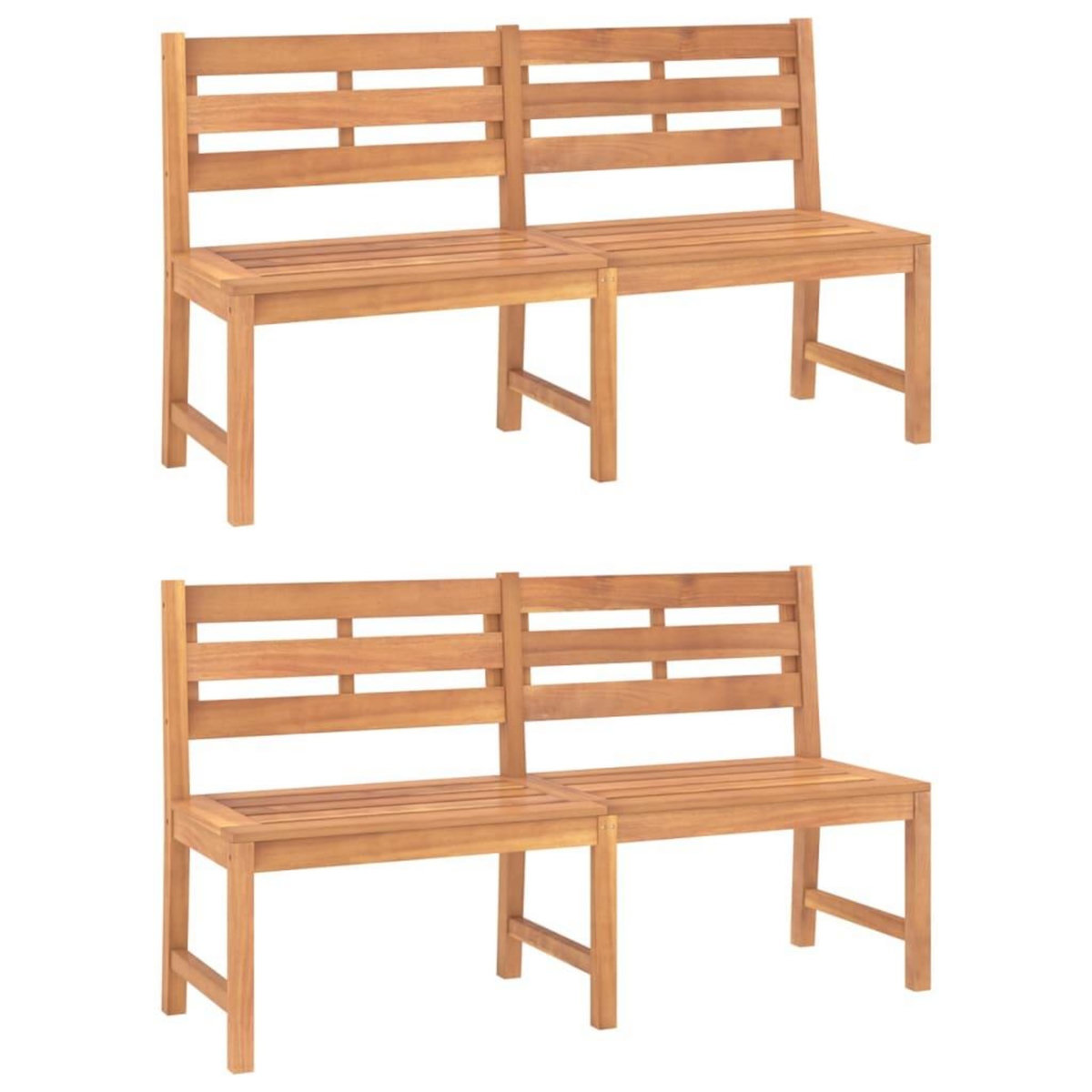 VIDAXL Ensemble a manger de jardin 3 pcs Bois de teck massi