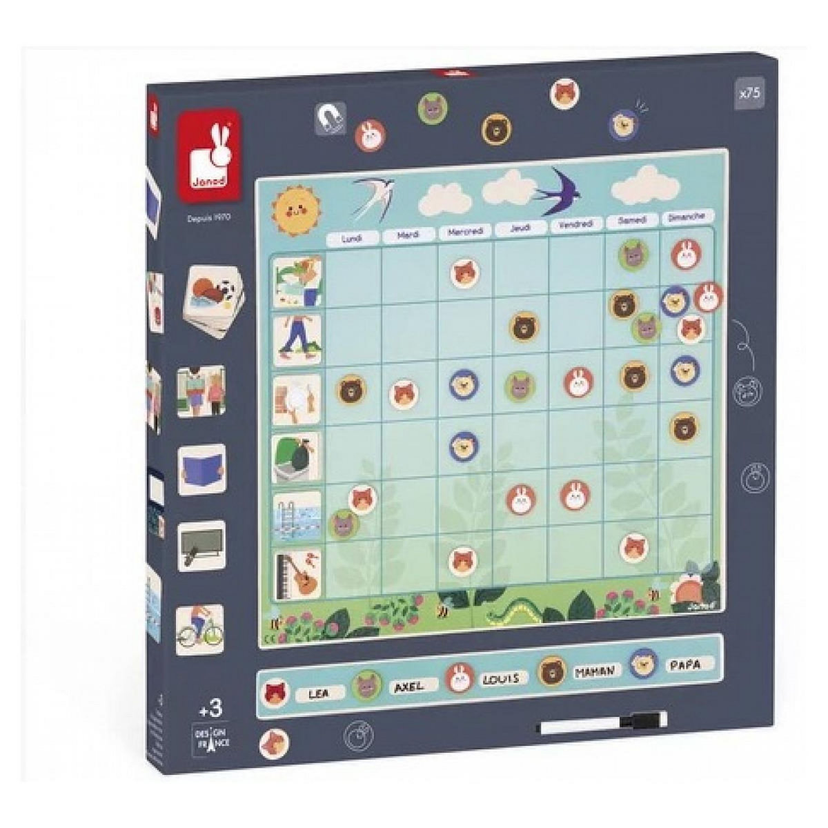 Juratoys-Janod Tableau d organisation en bois