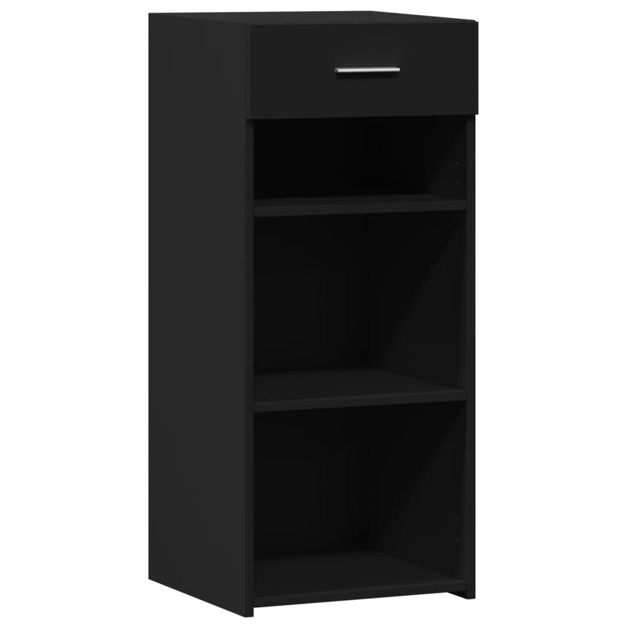 Voir la diapositive 2 : VIDAXL Buffet noir 40x42,5x93 cm bois d'ingenierie