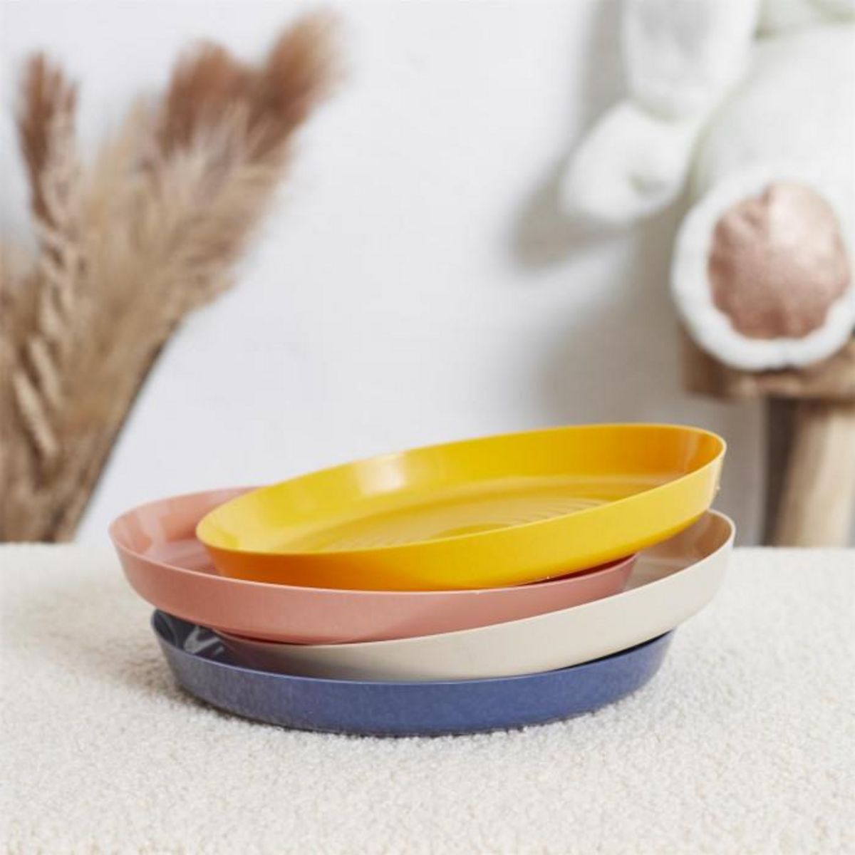 Paris Prix Lot de 4 Assiettes Bébé  Tom  18cm Multicolore