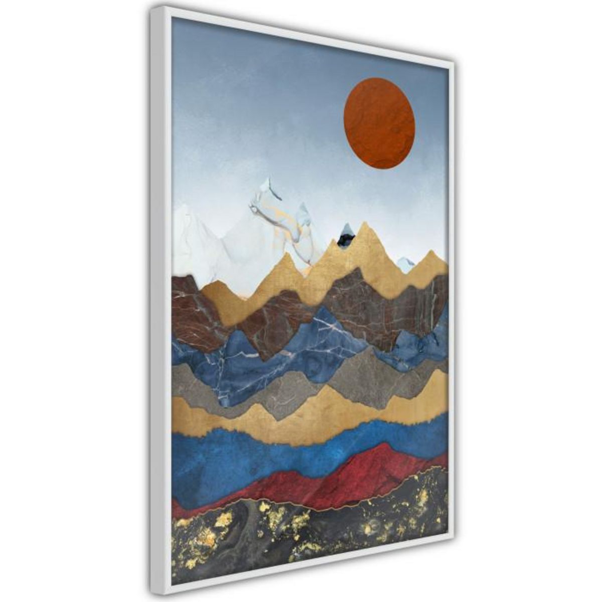 Paris Prix Affiche Murale Encadrée  Red Sun