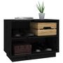 Voir la diapositive 4 : VIDAXL Armoire a chaussures Noir 60x34x45 cm Bois de pin massif