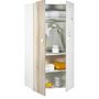Voir la diapositive 2 : BABY PRICE Armoire bébé 2 portes BALLOON, 1 penderie, 3 tablettes