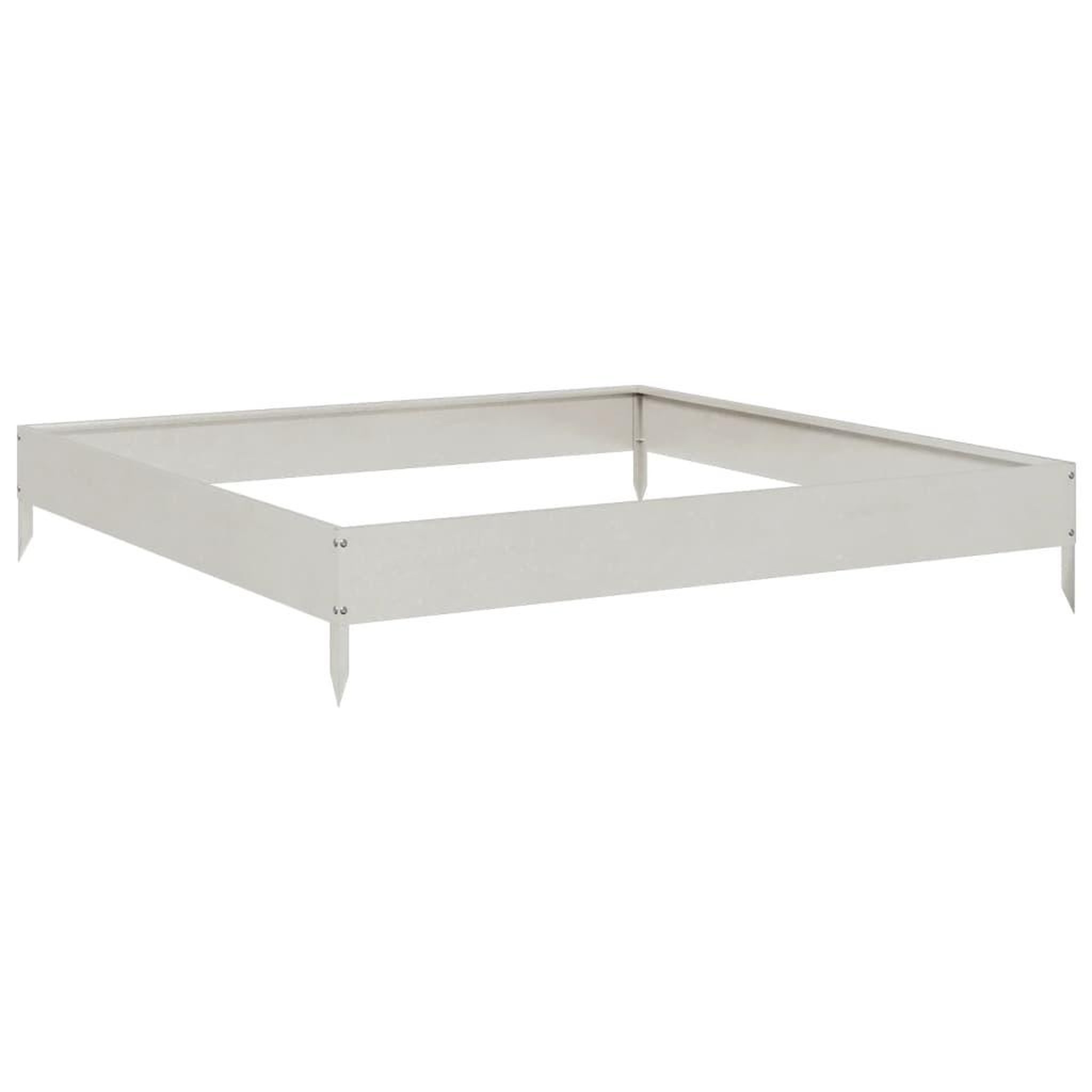 Voir la diapositive 2 : VIDAXL Lit sureleve de jardin 100x100x18,5 cm acier inoxydable