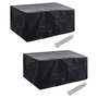 Voir la diapositive 1 : VIDAXL Housses de salon de jardin 2 pcs Rotin 10 œillets 240 x 140 cm