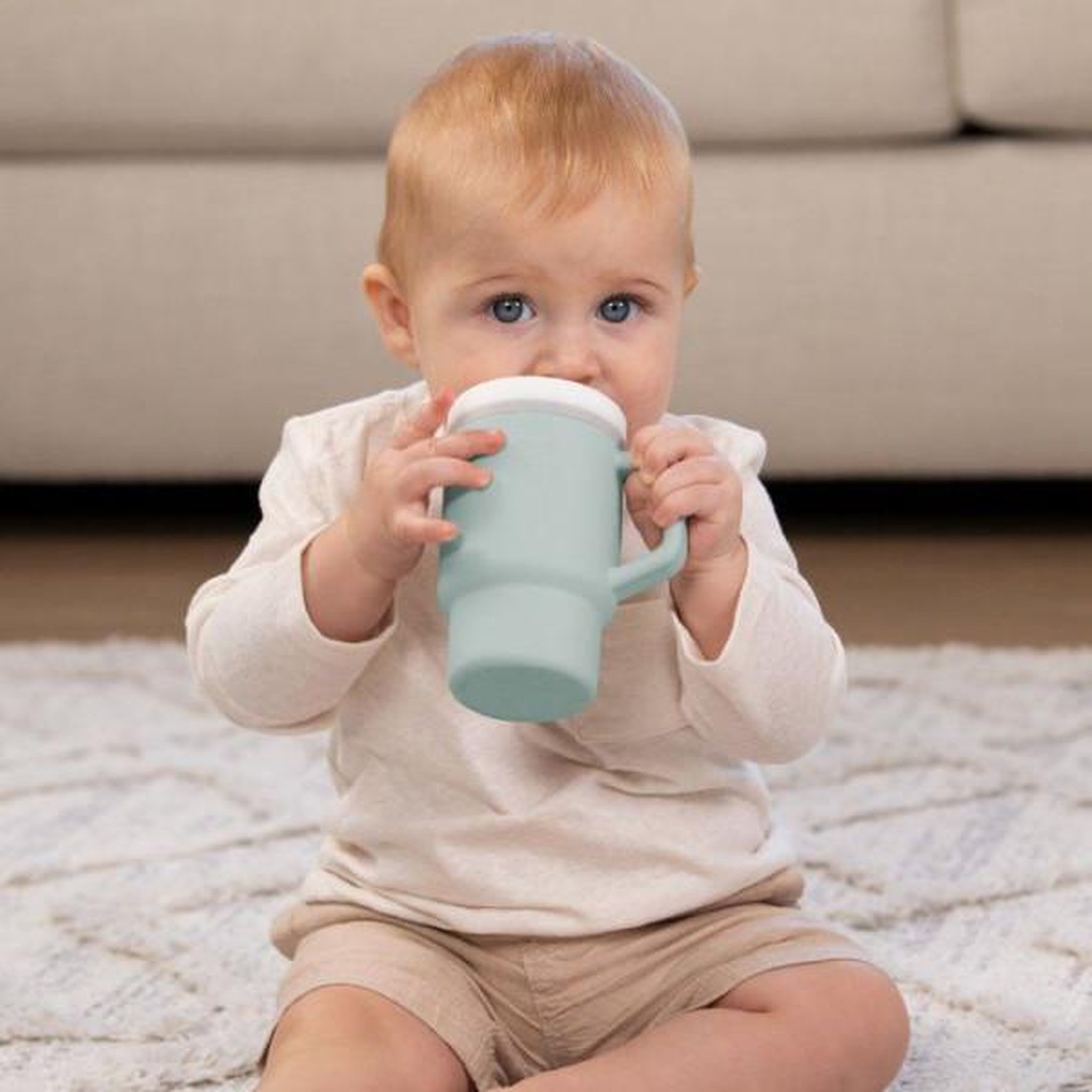 Voir la diapositive 4 : INFANTINO Ma premiere tasse silicone - infantino - 255 ml - moody blue