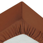 ATMOSPHERA Drap Housse  Intérieur  160x200cm Terracotta