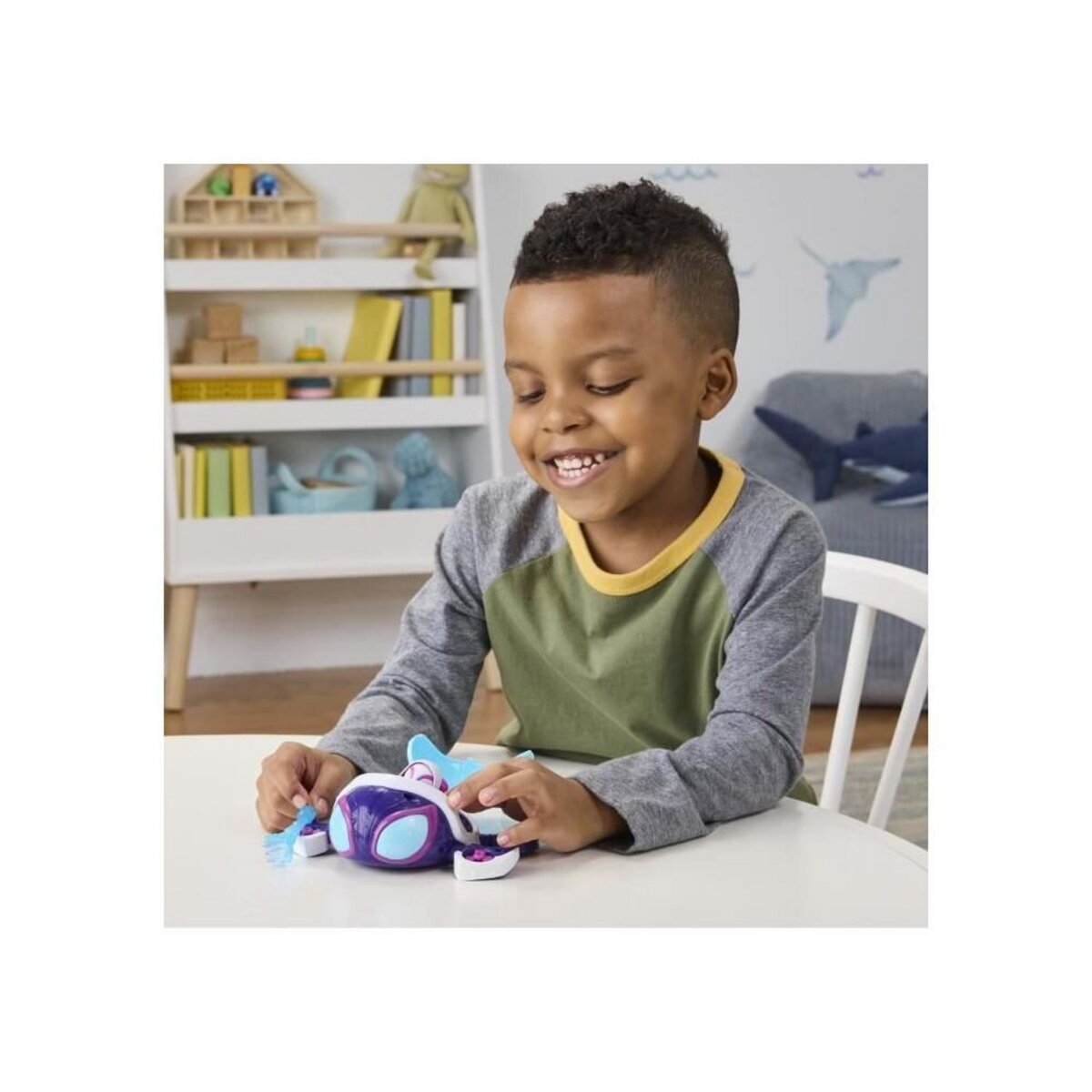 HASBRO Figurine et véhicule Ghost-Spider Water-Webs Tortue fantôme, Marvel Spidey et ses Amis Extraordinaires, Des 4 ans