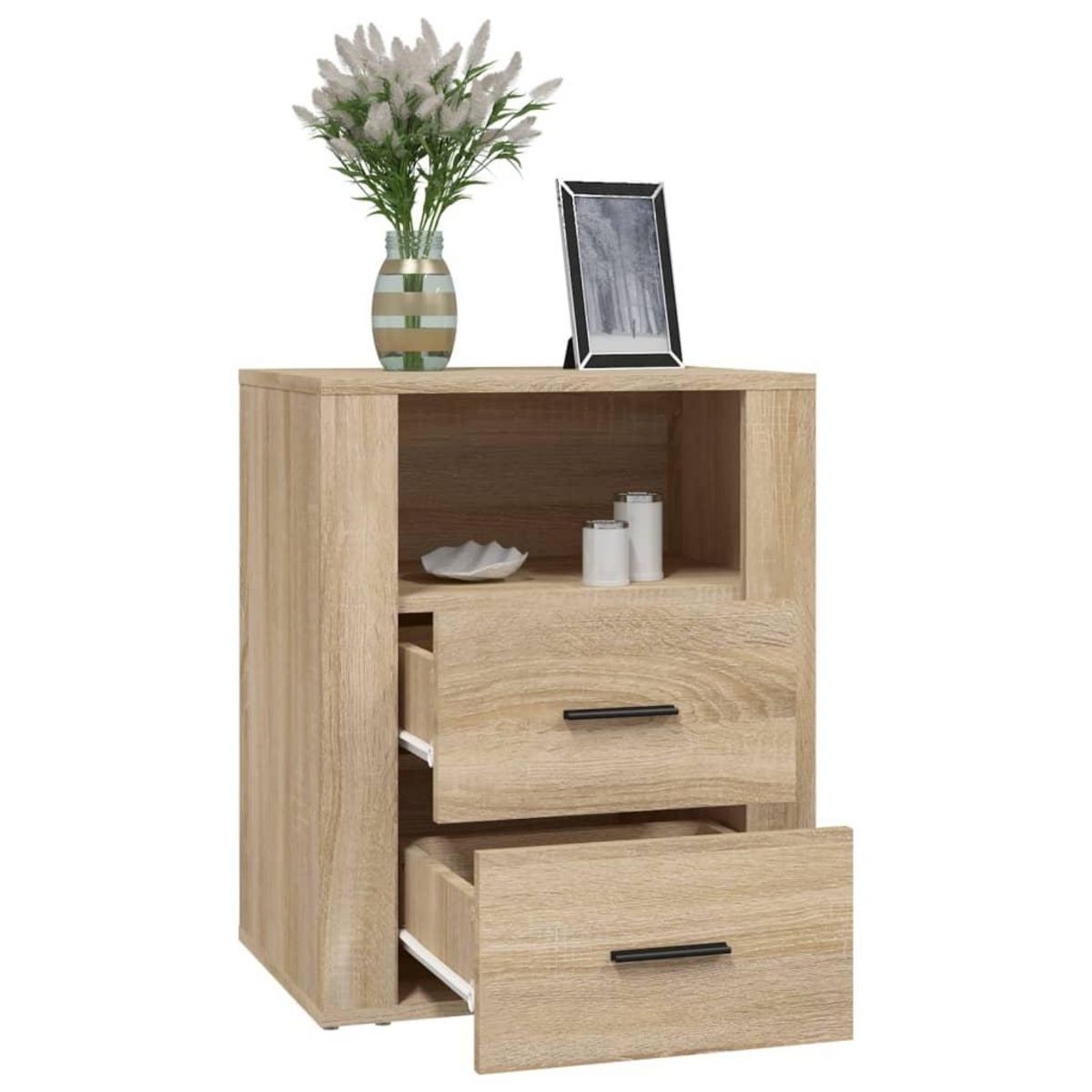 VIDAXL Table de chevet Chene sonoma 50x36x60 cm Bois d'ingenierie