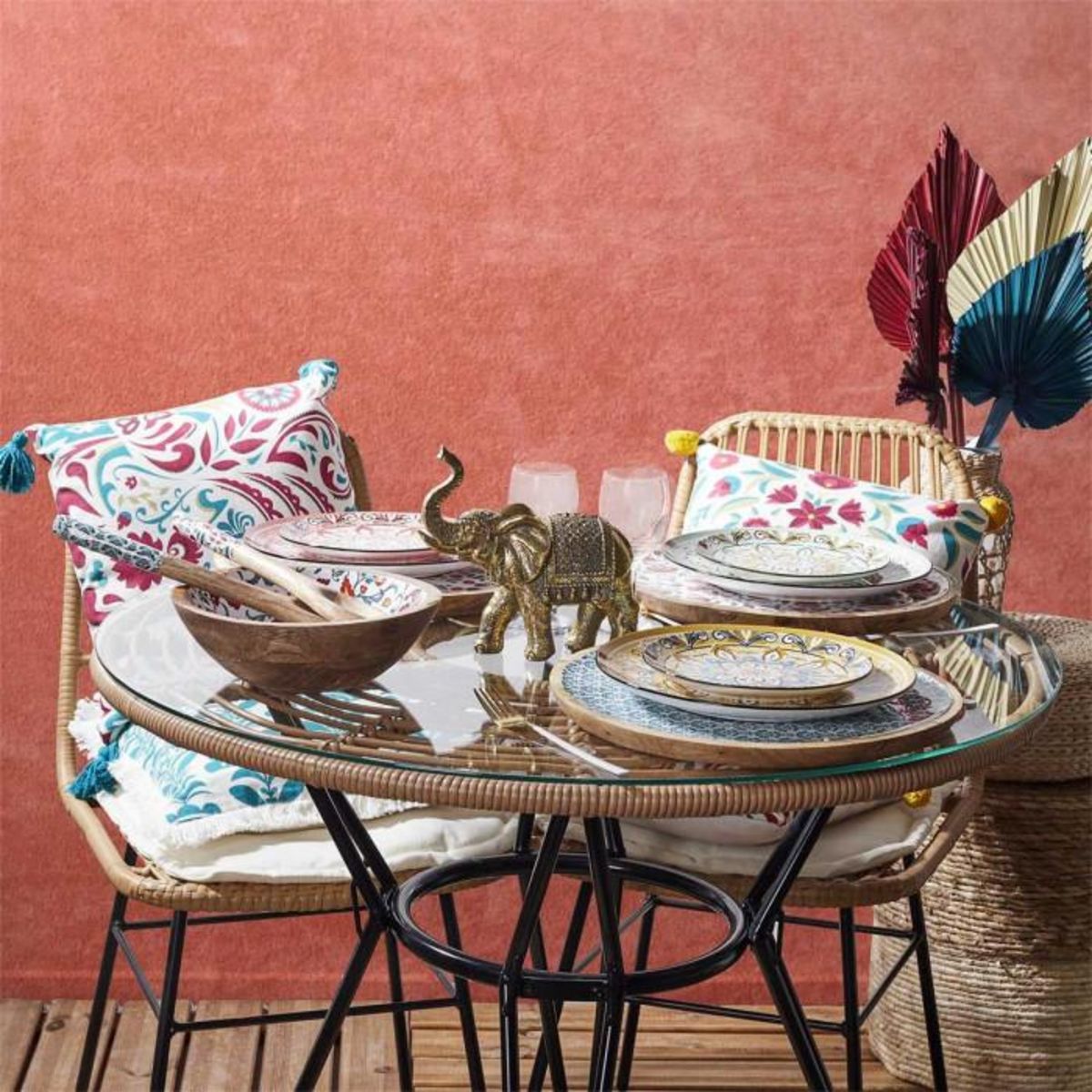 Paris Prix Statuette Déco  Éléphant  21cm Doré