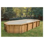UBBINK Piscine bois Azura 400x750 - H130cm - Liner Beige 