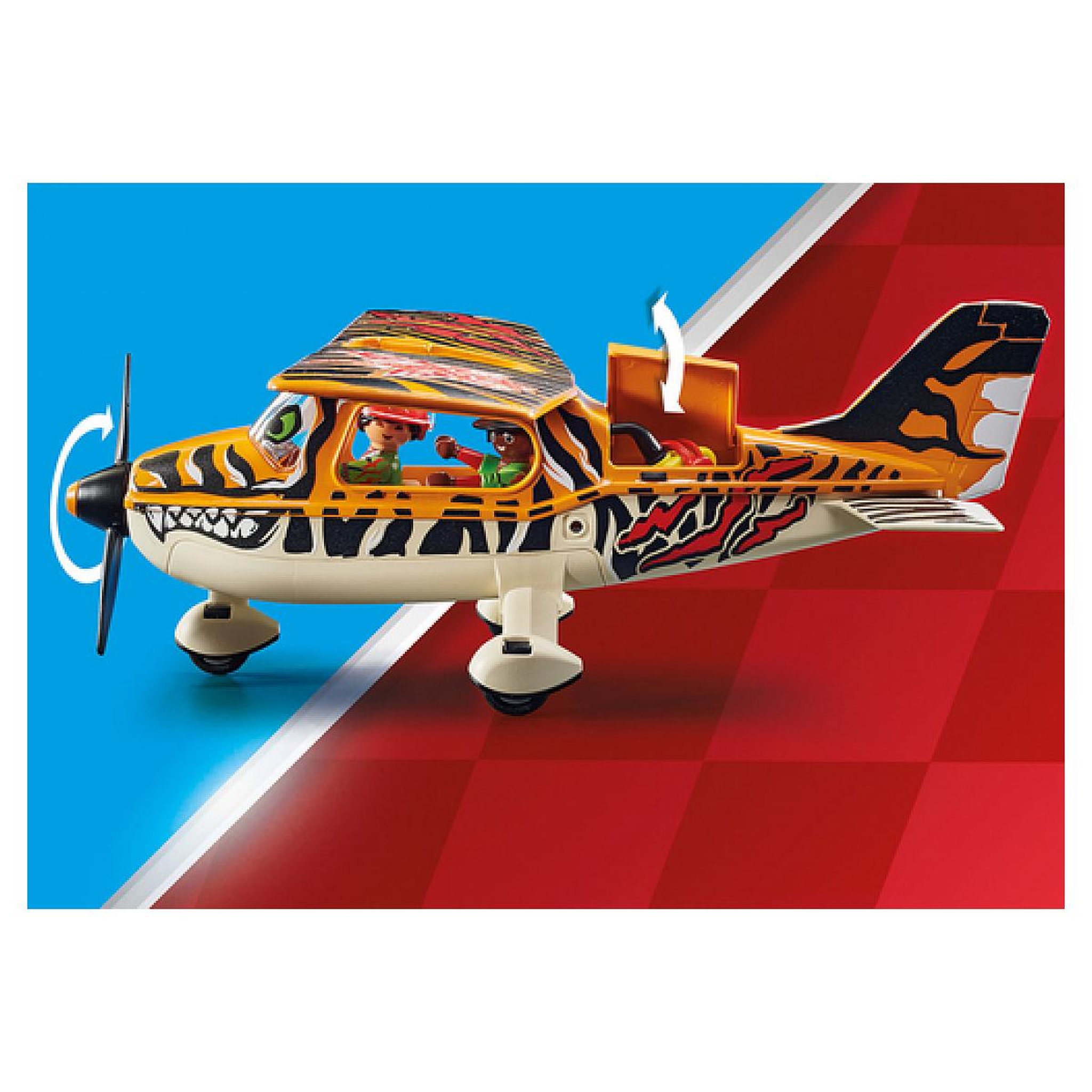 Voir la diapositive 5 : PLAYMOBIL 70902  Stuntshow avion a helice tigre