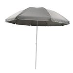 HESPERIDE Parasol de Plage  Ardea  220cm Gris
