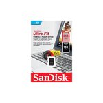 SANDISK Clé USB 3.1 SanDisk Cruzer Ultra Fit 256 Go Noir et gris