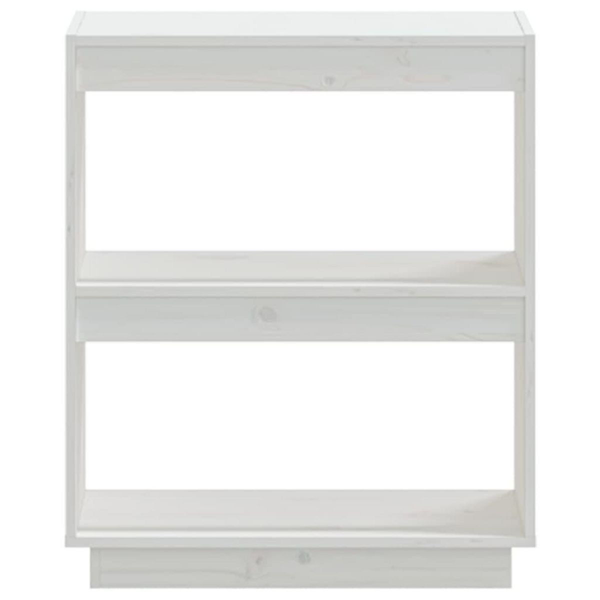 VIDAXL Bibliotheque Blanc 60x35x71 cm Bois de pin massif