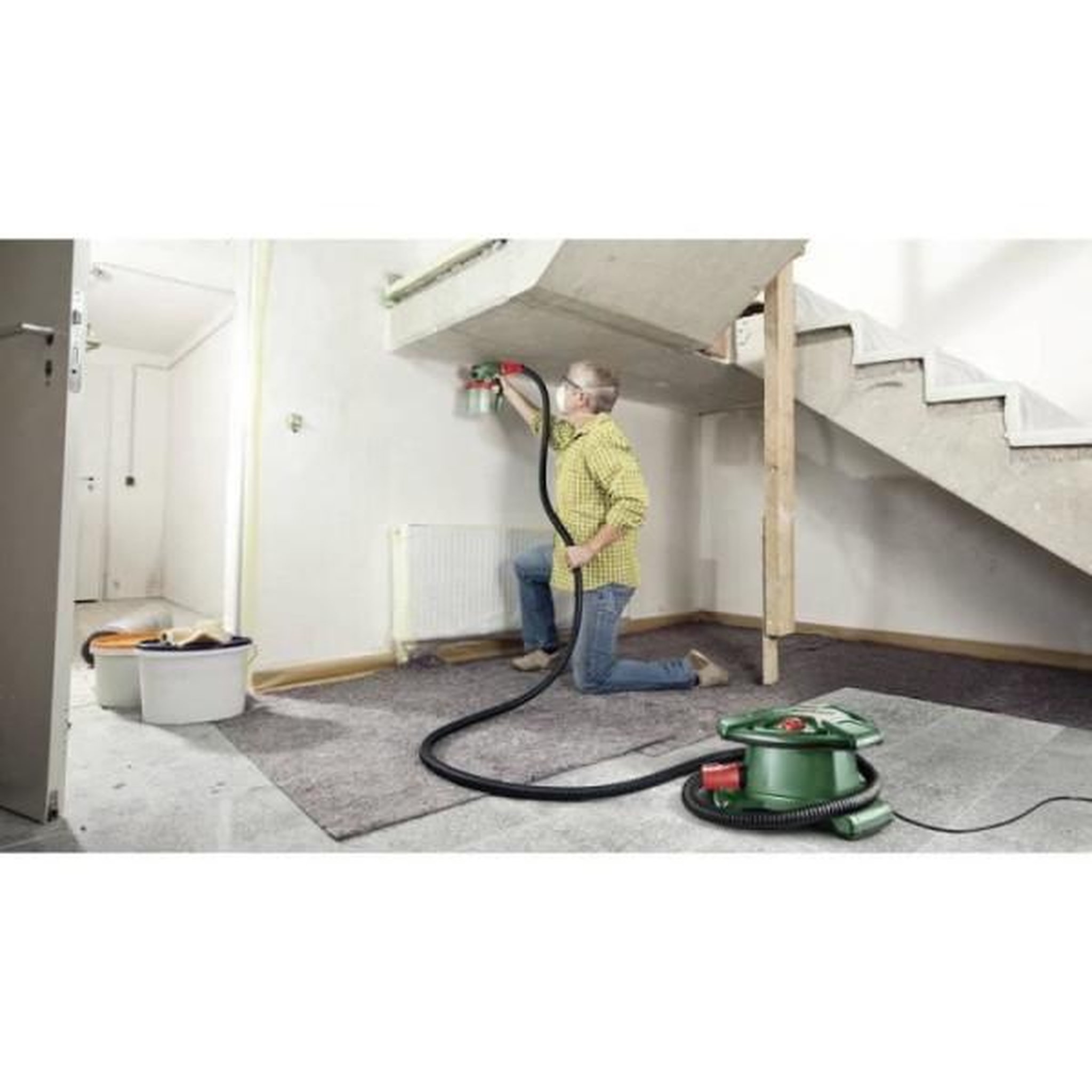 Voir la diapositive 2 : BOSCH Pistolet a peinture BOSCH -PFS 7000 - 1400 W - 700 ml/min - Cuve 1 litre