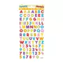  95 Autocollants réutilisables - Relief 3D - Alphabet et chiffres - Paillettes multicolores