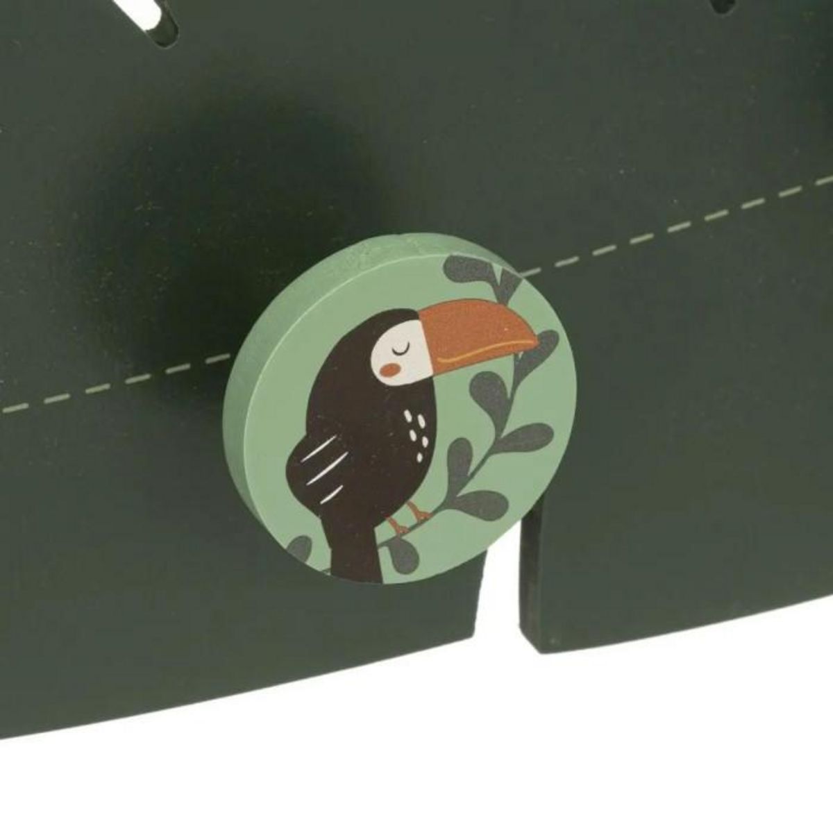 Atmosphera Kids Patère Enfant  Feuille de la Jungle  40cm Vert Foncé