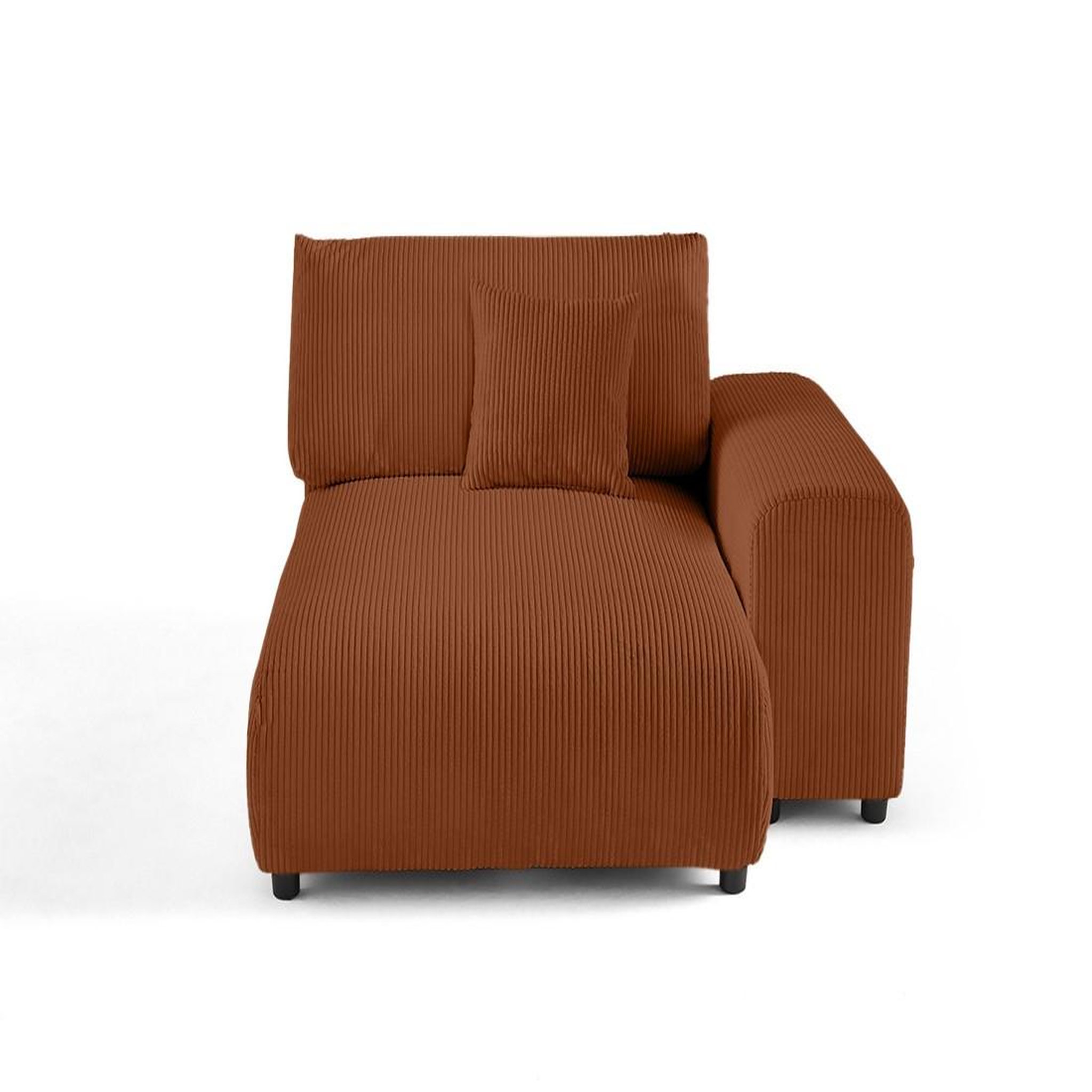 Voir la diapositive 1 : LISA DESIGN Garance - module d'assise méridienne droit - en velours côtelé