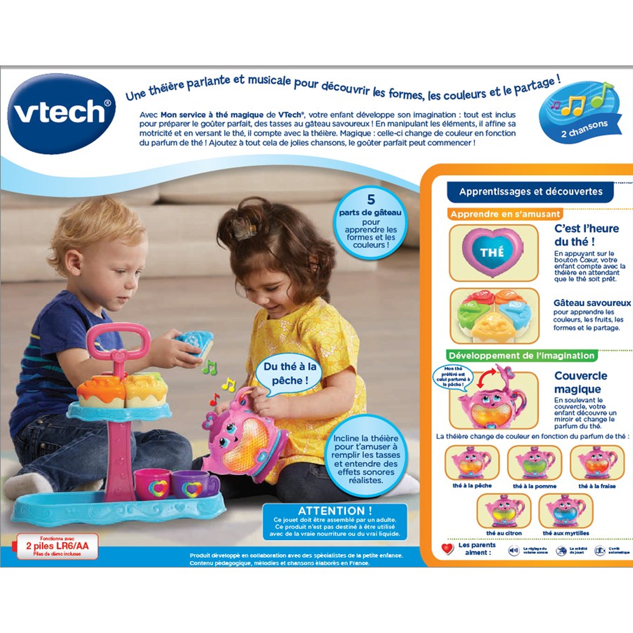 Voir la diapositive 6 : VTECH Mon service à thé magique