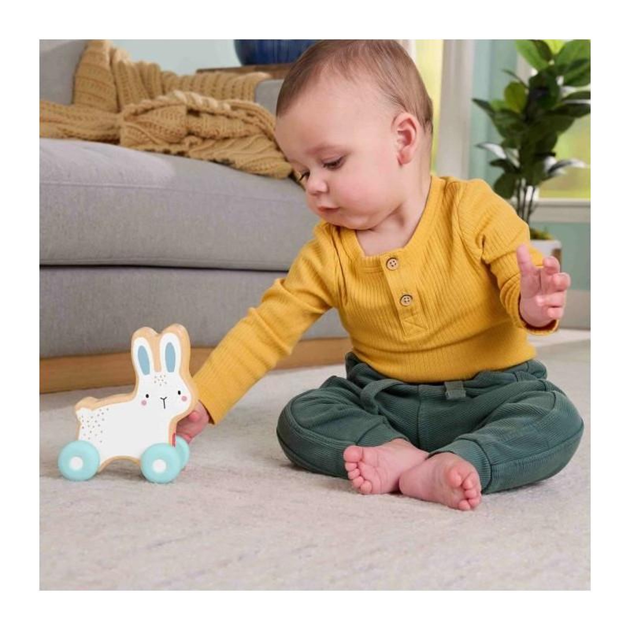 Voir la diapositive 3 : Fischer Jouet à pousser Fischer Lapin coloré