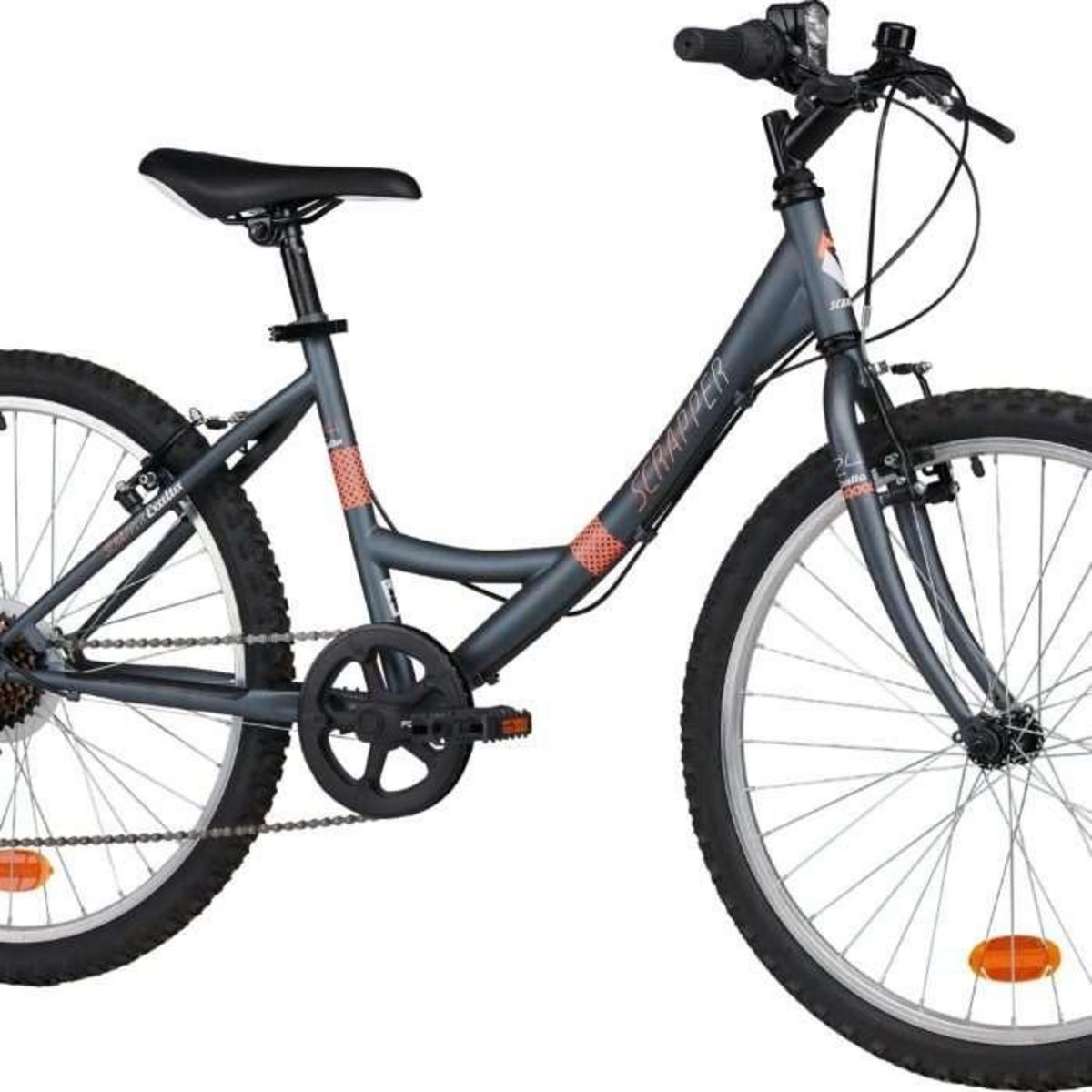 SCRAPPER Vélo enfant ( 140/160 cm) - VTT 24'' Rigide  Srapper / Exalta 1.8 - Fourche rigide - 6 vitesses - Dérailleur Shimano - Freins V-Brake