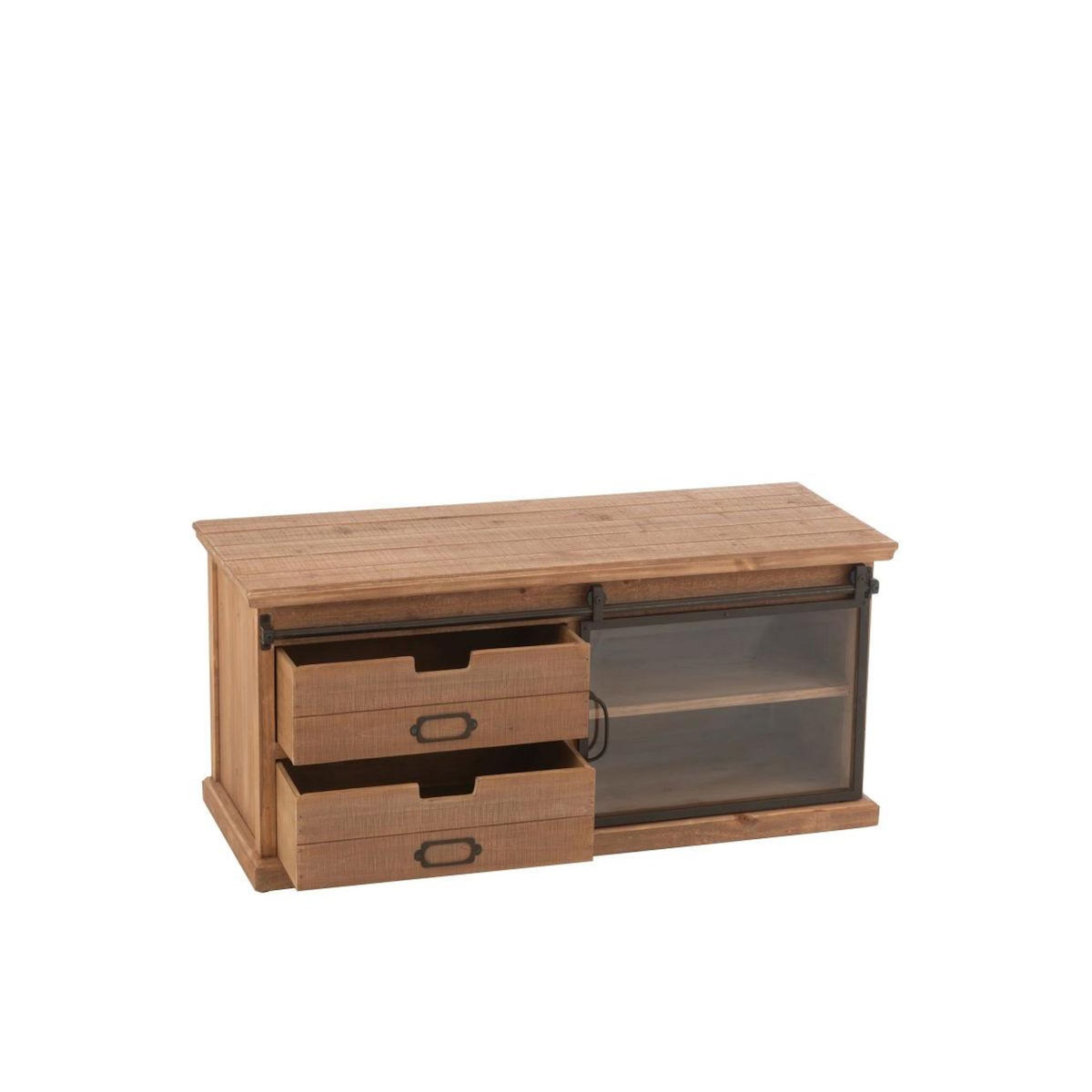 Paris Prix Meuble TV en Bois  Sia  100cm Naturel