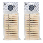 TOILINUX 48 Pinces à linge en bois