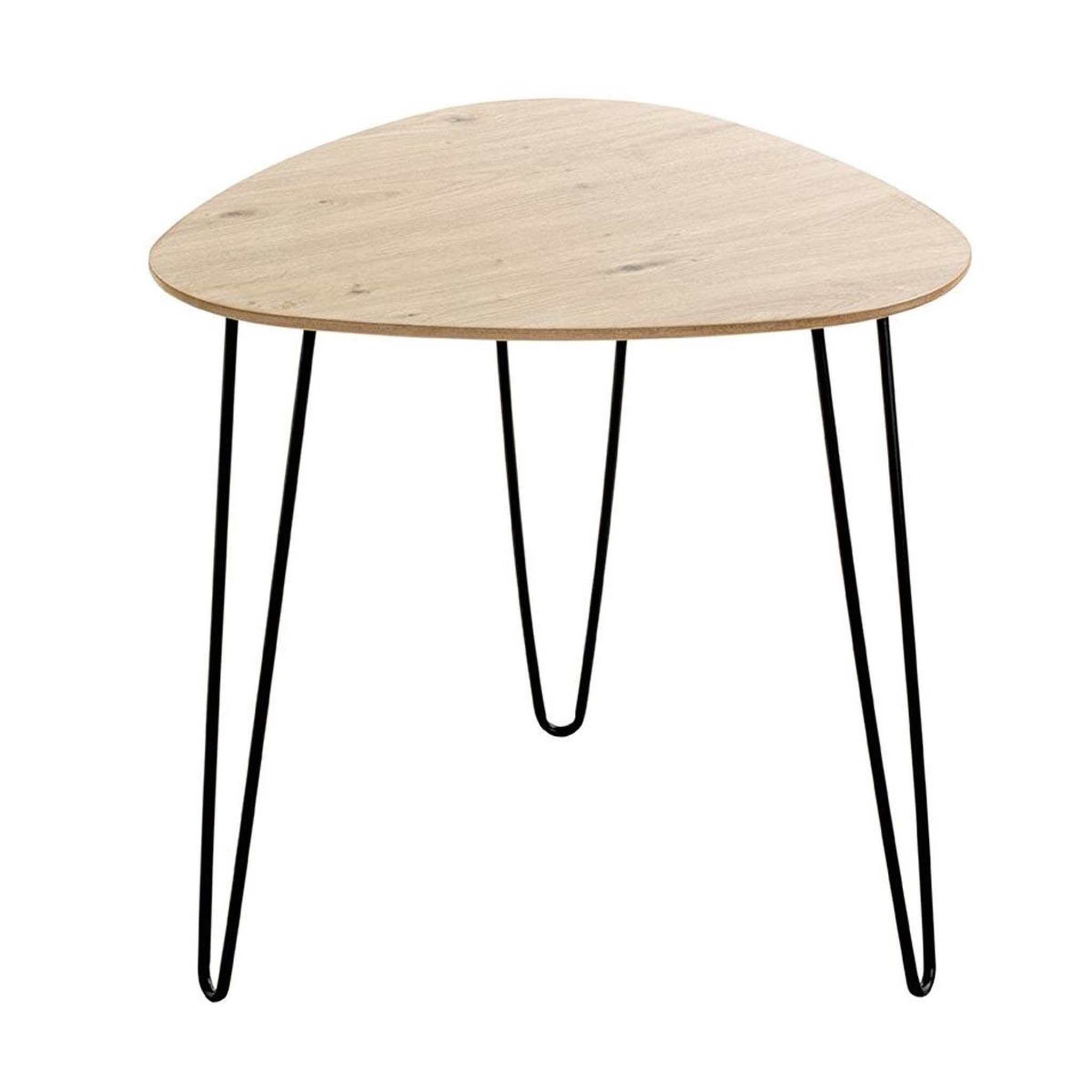Voir la diapositive 2 : Paris Prix Table d'appoint design  brady  48cm naturel & noir