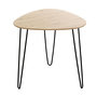 Voir la diapositive 2 : Paris Prix Table d'Appoint Design  Brady  48cm Naturel & Noir