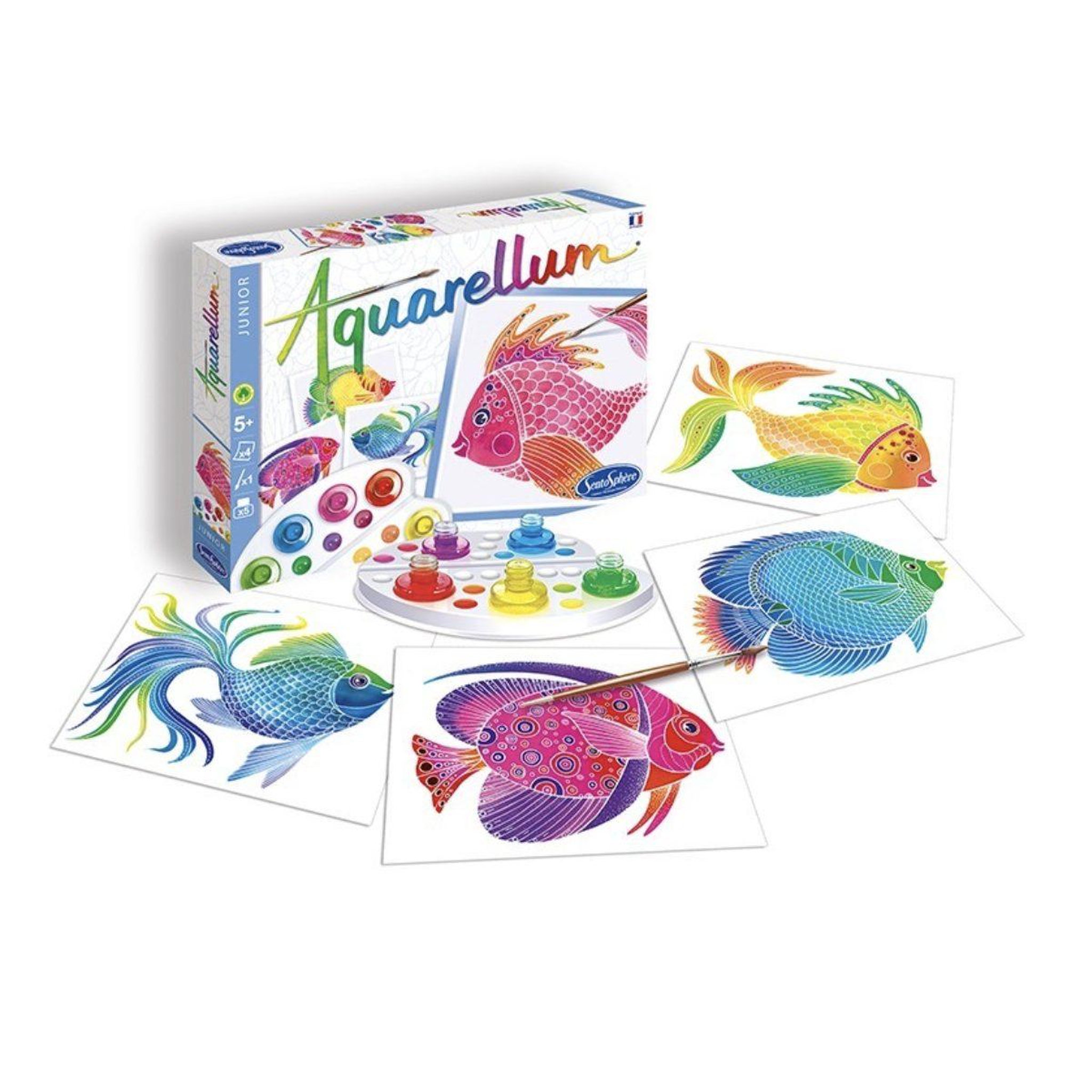 Voir la diapositive 2 : Sentosphere Aquarellum junior poissons