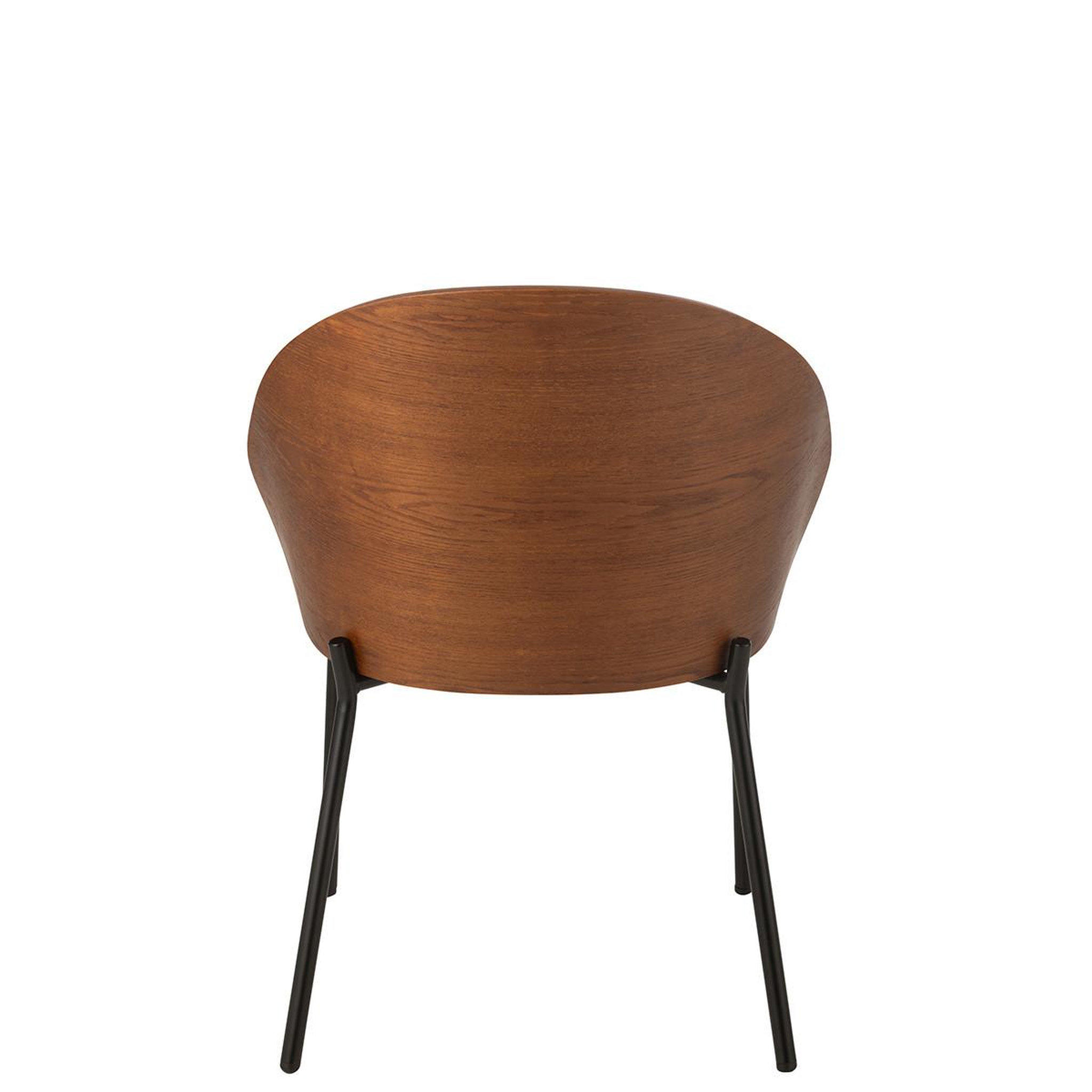 Voir la diapositive 5 : J-LINE Chaise design  lone  74cm marron & beige