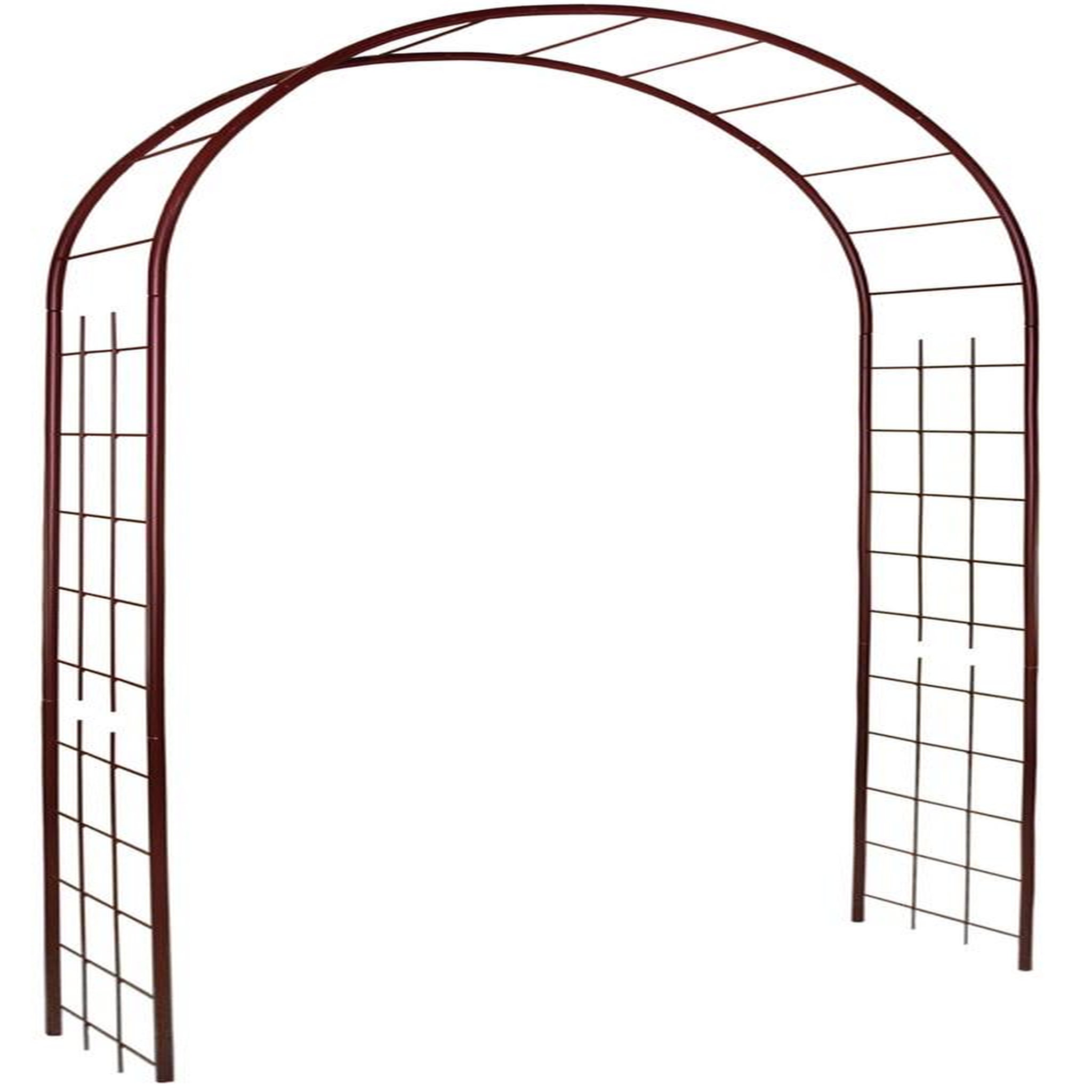 CENTRALE BRICO Arche tube ROND20 treillage fer vieilli - 130x40x250 cm - Acier époxy