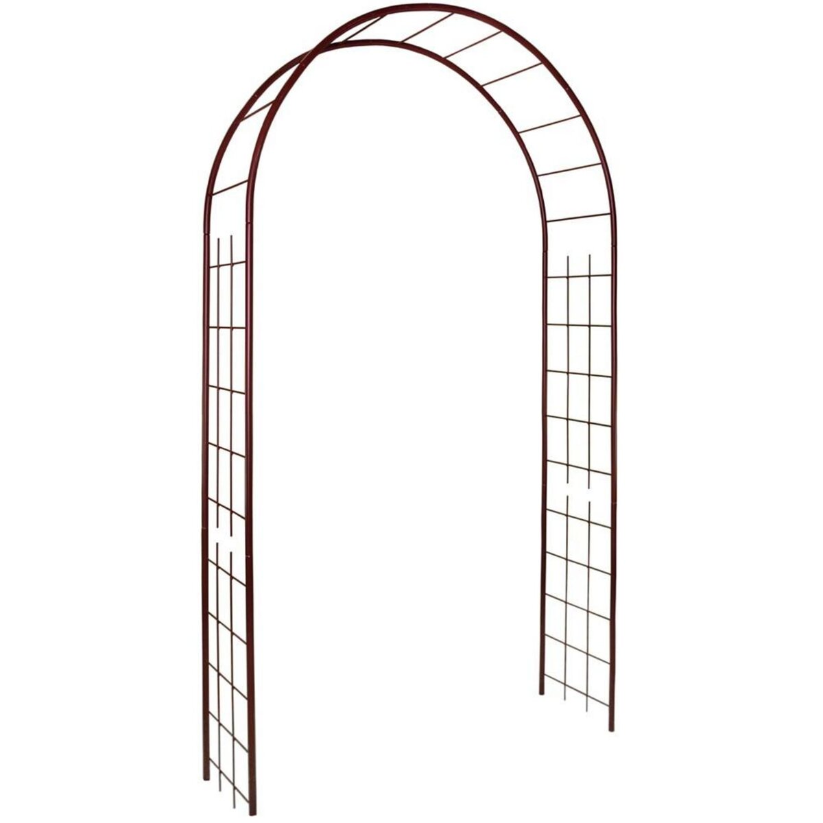 CENTRALE BRICO Arche tube ROND20 treillage fer vieilli - 130x40x250 cm - Acier époxy