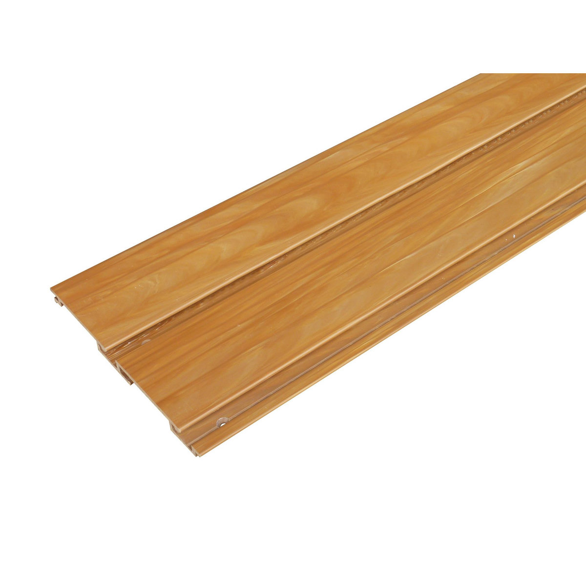OUTIFRANCE Jeu de 2 profiles couleur bois 2 m x 15 cm