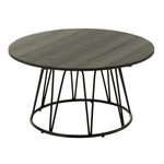 Paris Prix Table Basse en Métal  Poa  80cm Noir