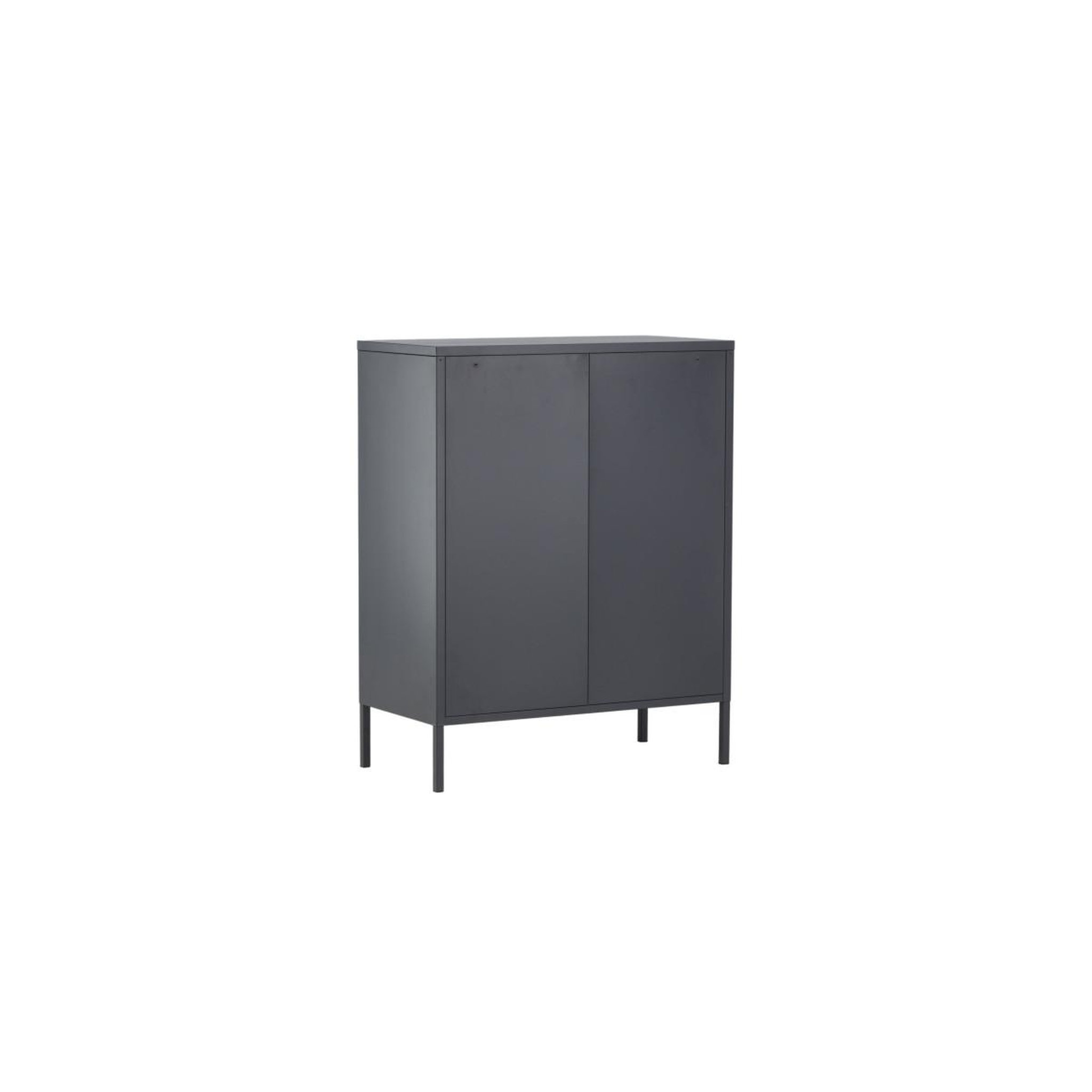 Voir la diapositive 5 : Paris Prix Buffet 2 portes en métal  misha  101cm gris
