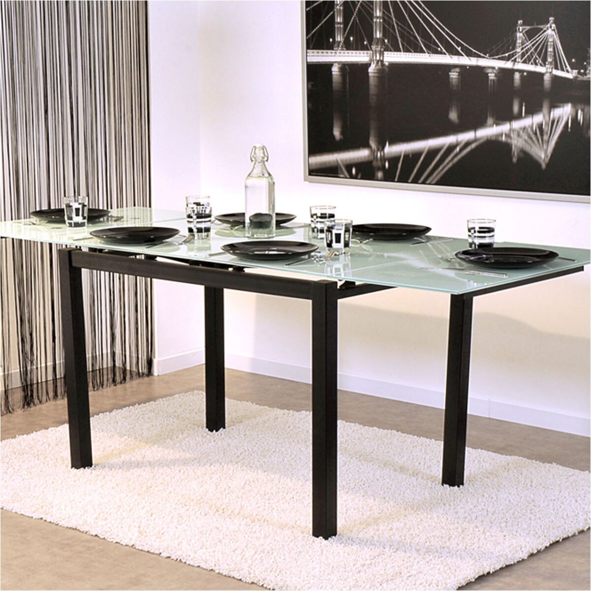 Table extensible LOVA, L120 à 200cm