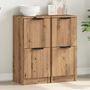 Voir la diapositive 4 : VIDAXL Buffets 2 pcs chene artisanal 30x30x70 cm bois d'ingenierie
