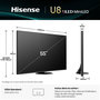 Voir la diapositive 5 : Hisense TV Mini Led 55U8Q 2025 (139cm)
