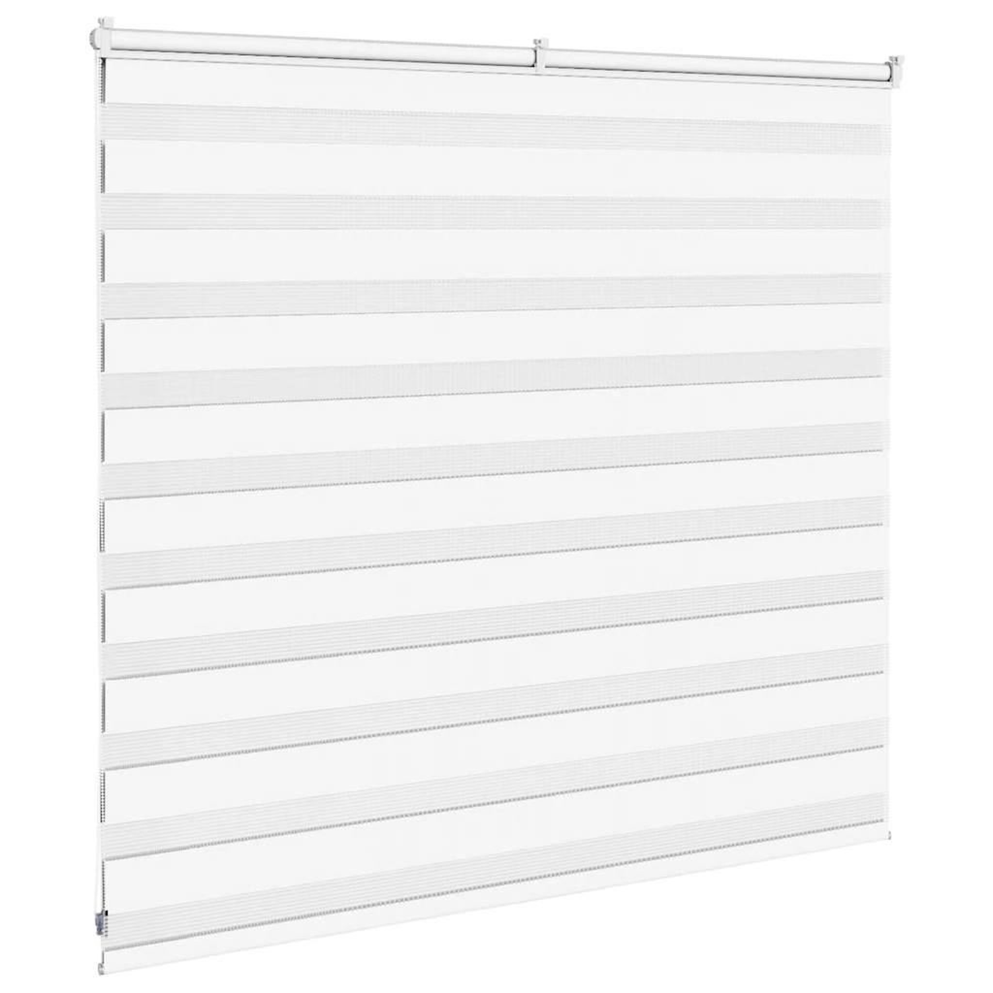 Voir la diapositive 4 : VIDAXL Store zebre blanc 165x100 cm largeur du tissu 160,9cm polyester
