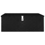 Voir la diapositive 2 : VIDAXL Boîte de rangement Noir 100x55x37 cm Aluminium
