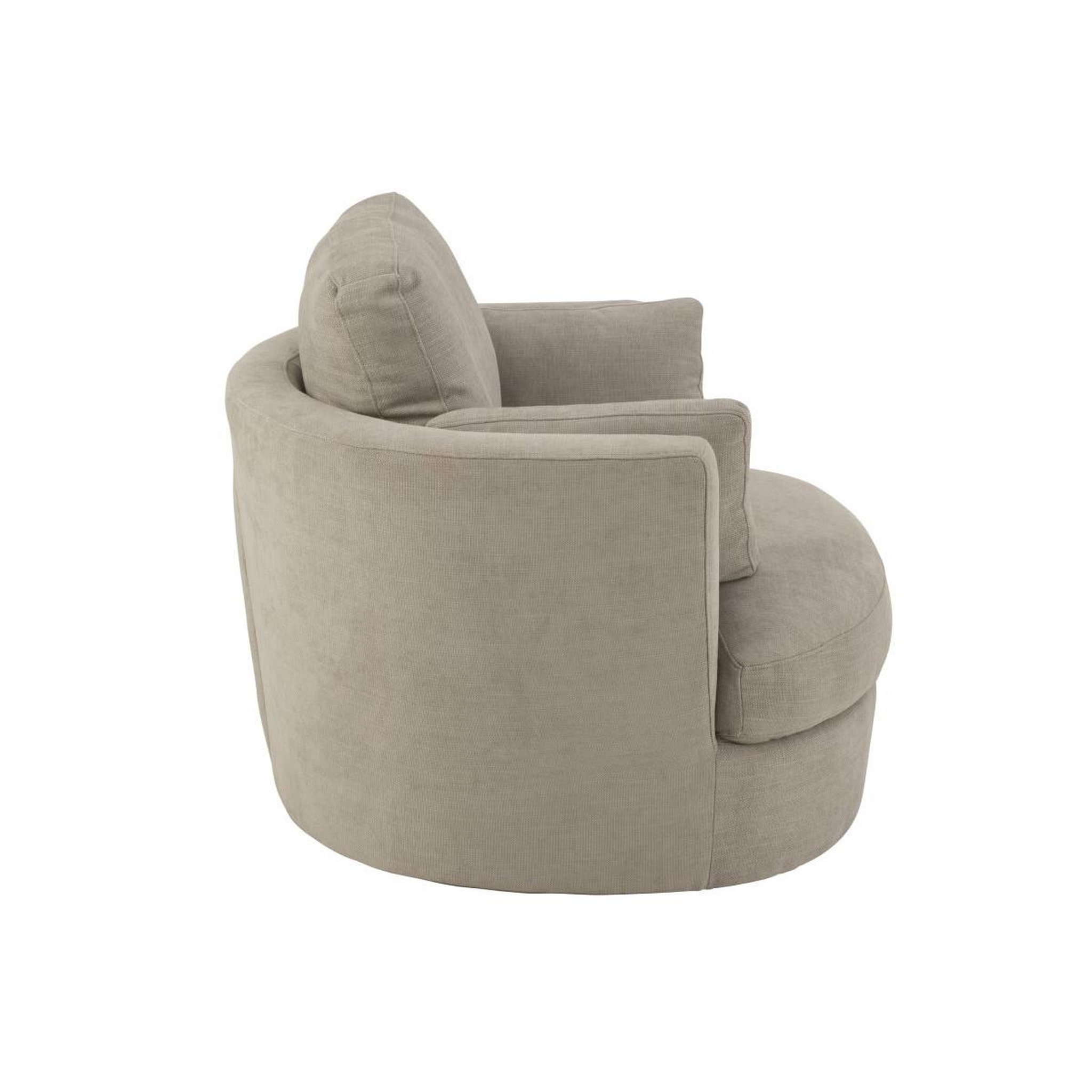 Voir la diapositive 3 : J-LINE Fauteuil Pivotant  Swiv  109cm Gris