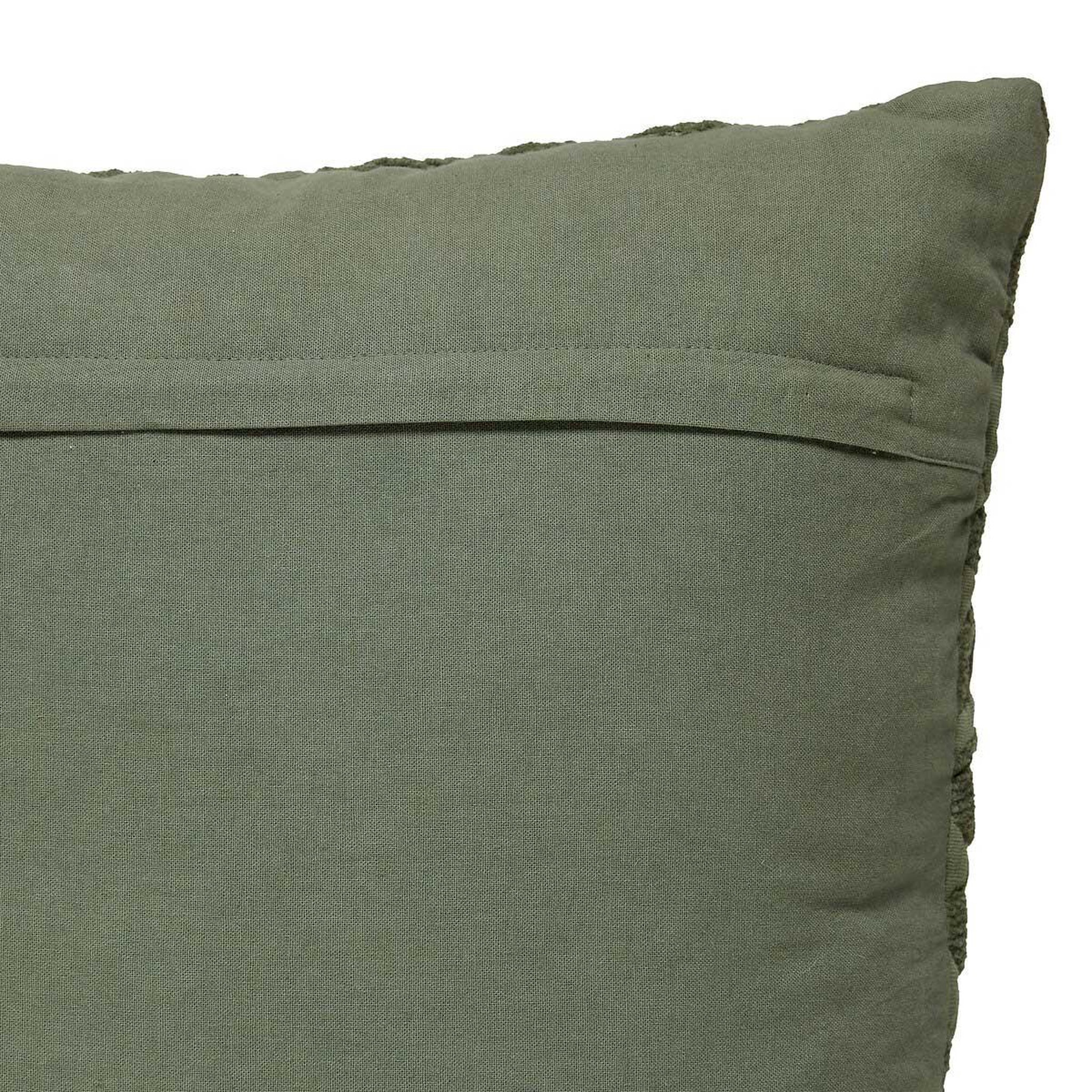 Voir la diapositive 3 : ATMOSPHERA Coussin déco jacquard  lethon  50x50cm vert clair