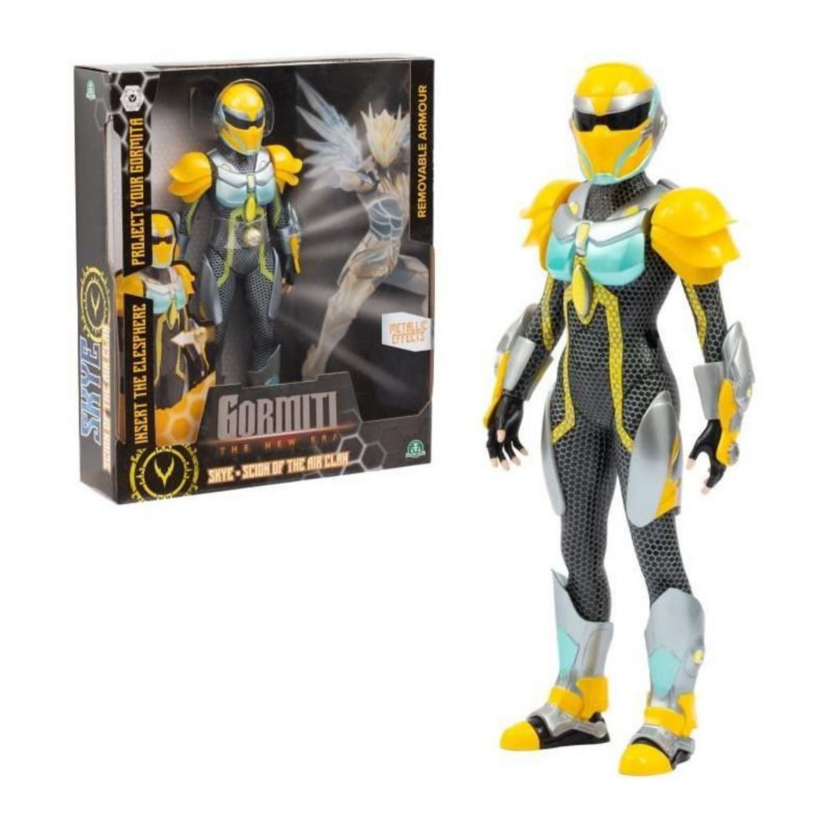 Figurine articulée - GORMITI - Scion avec projecteur Air - Skye - 27 cm - a partir de 4 ans - GRV052
