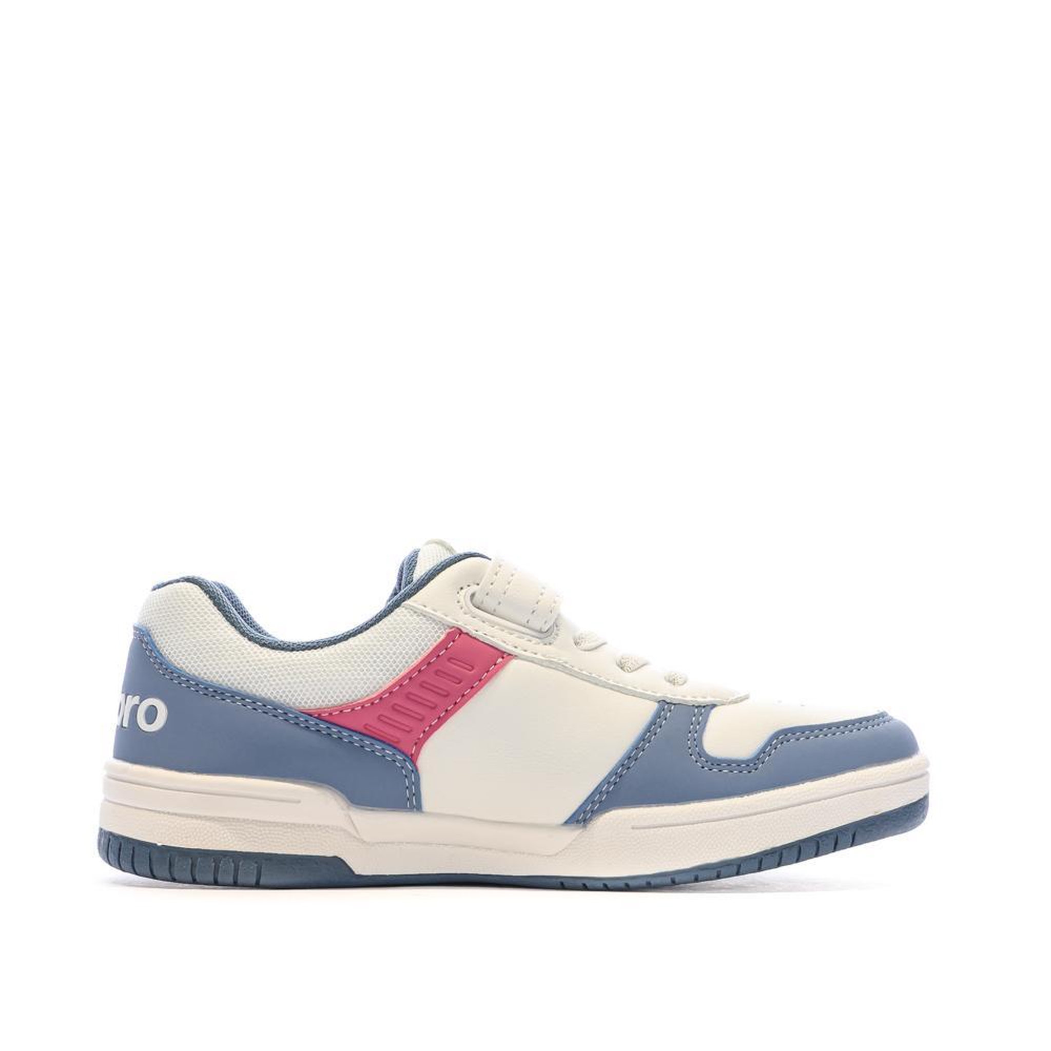 Voir la diapositive 2 : UMBRO Baskets Blanches/Bleu/Rose Fille Umbro Ovida